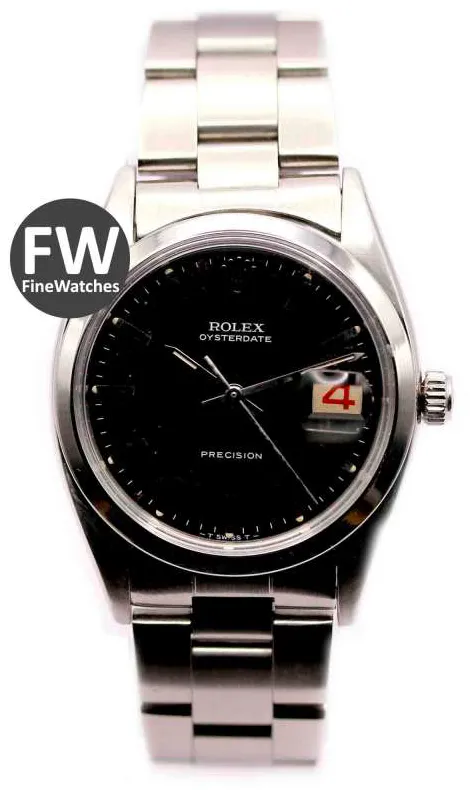 Rolex Oyster Date 6494 34mm Stainless steel Black