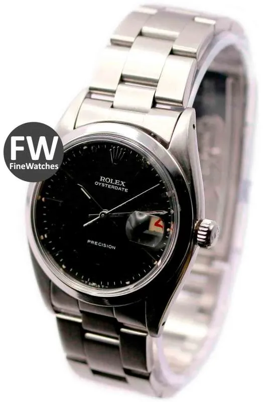 Rolex Oyster Date 6494 34mm Stainless steel Black 2