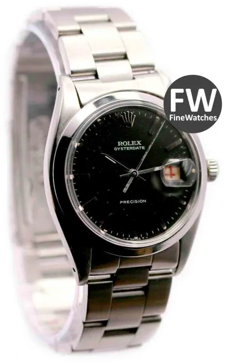 Rolex Oyster Date 6494 34mm Stainless steel Black 4