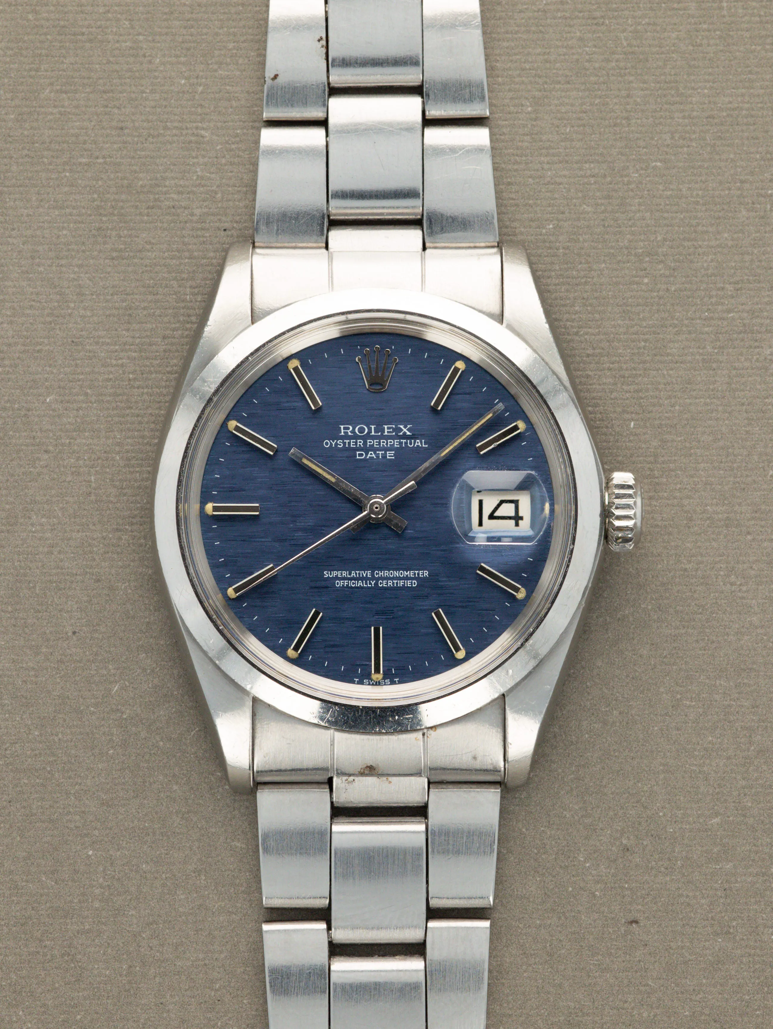 Rolex Oyster Perpetual Date 1500 nullmm Stainless steel Blue