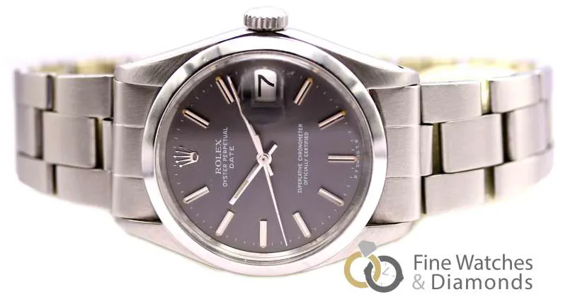 Rolex Oyster Perpetual Date 1500 34mm Stainless steel Gray 8
