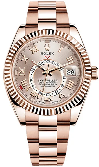 Rolex Sky-Dweller 326935 42mm Rose gold Silver