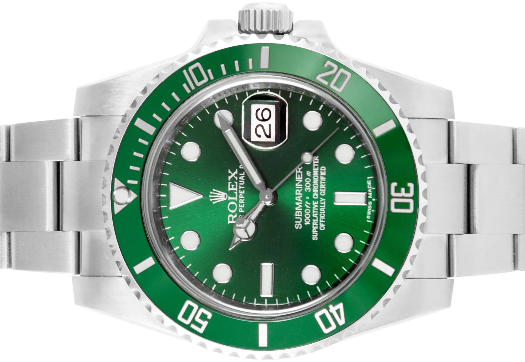 Rolex Submariner 116610LV 40mm Stainless steel Green 1