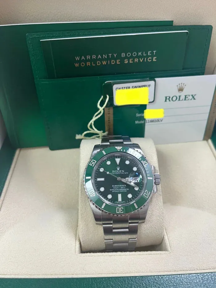 Rolex Submariner 116610LV 40mm Stainless steel Green 1