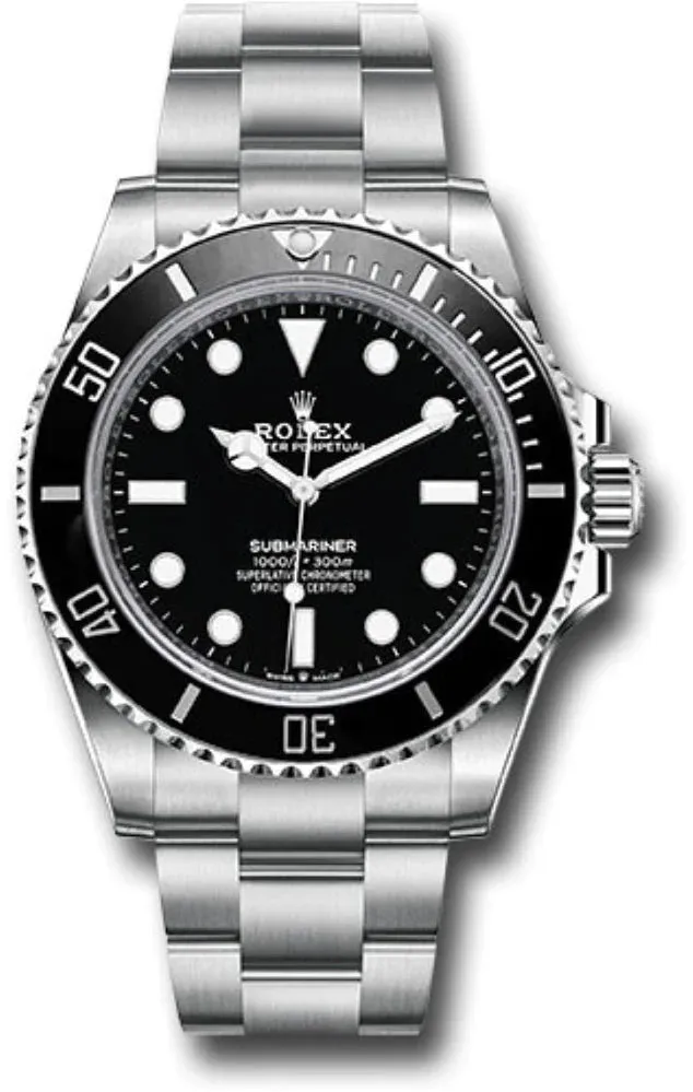 Rolex Submariner 124060 41mm Oystersteel Black