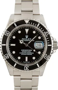 Rolex Submariner 16610 40mm Stainless steel Black