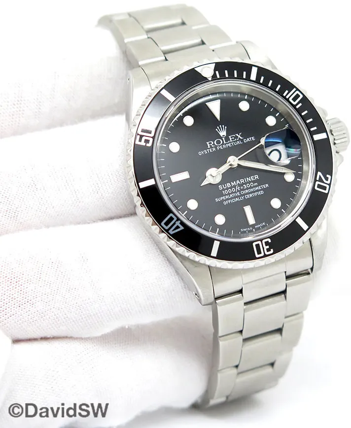 Rolex Submariner 16610LN 40mm Stainless steel Black