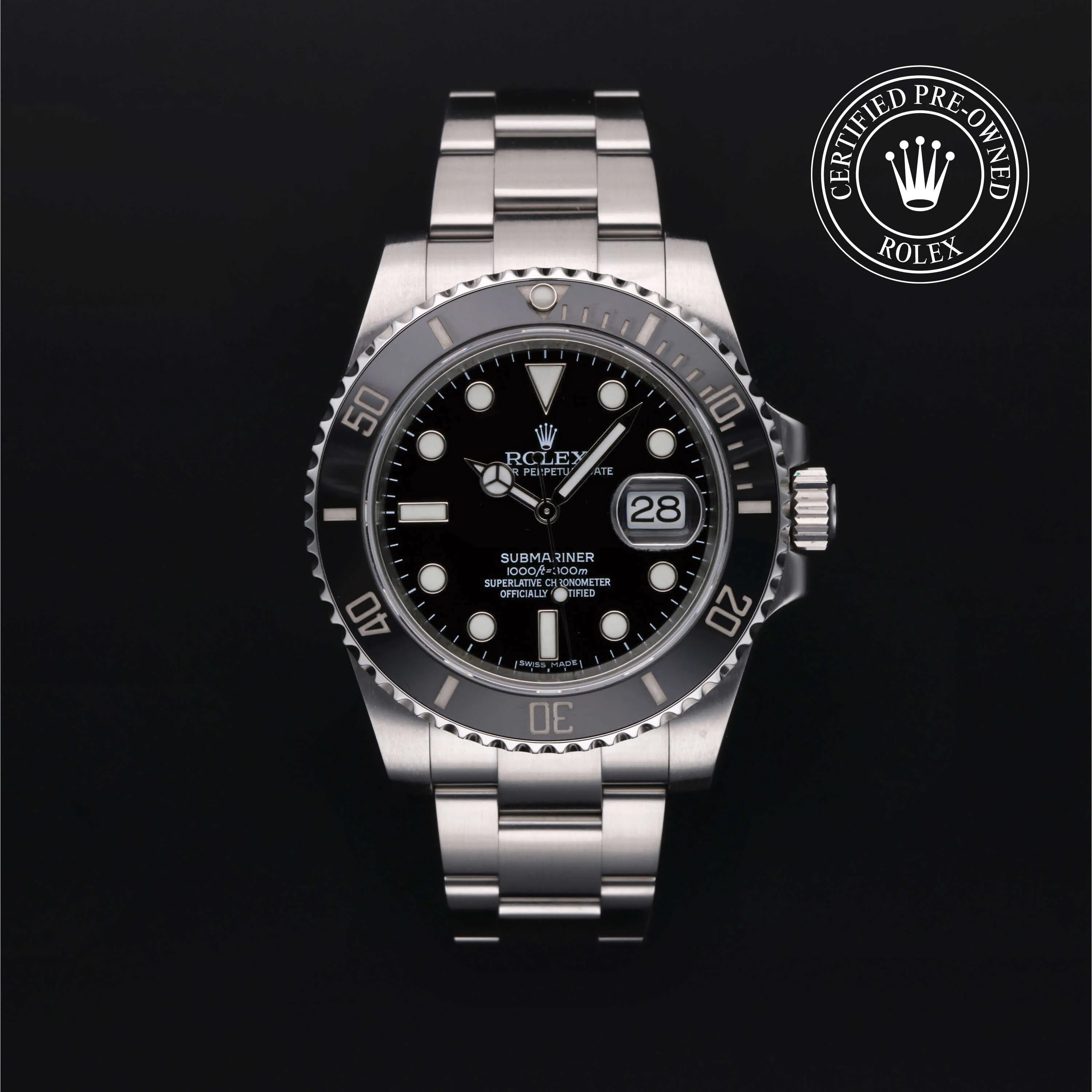 Rolex Submariner M116610LN 40mm Stainless steel Black