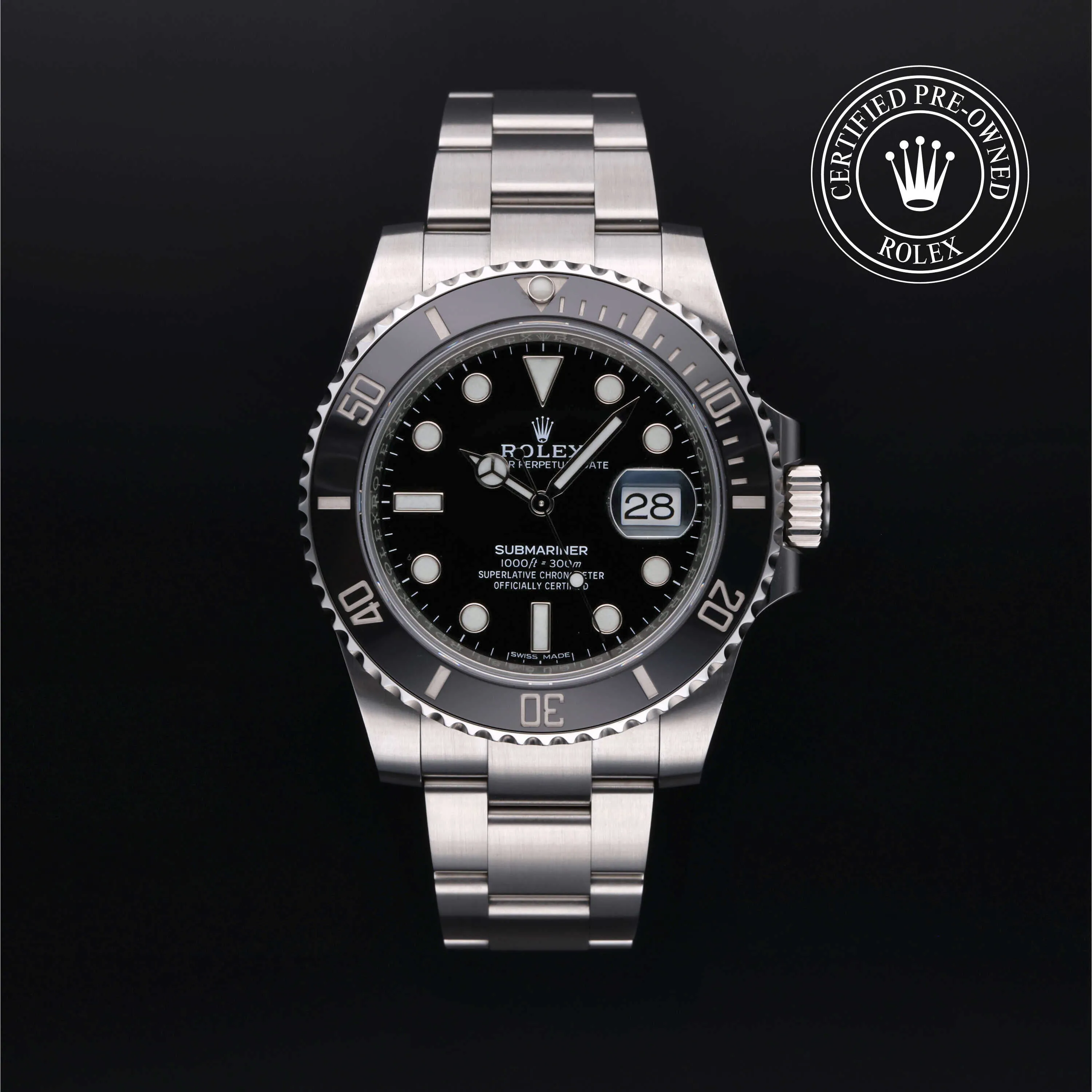 Rolex Submariner M116610LN 40mm Stainless steel Black