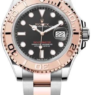 Rolex Yacht-Master 126621-0002 Rose gold and Stainless steel Black