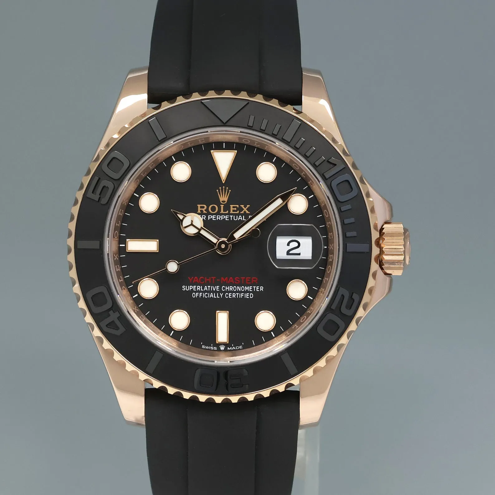 Rolex Yacht-Master 40 126655 40mm Rose gold Black 1