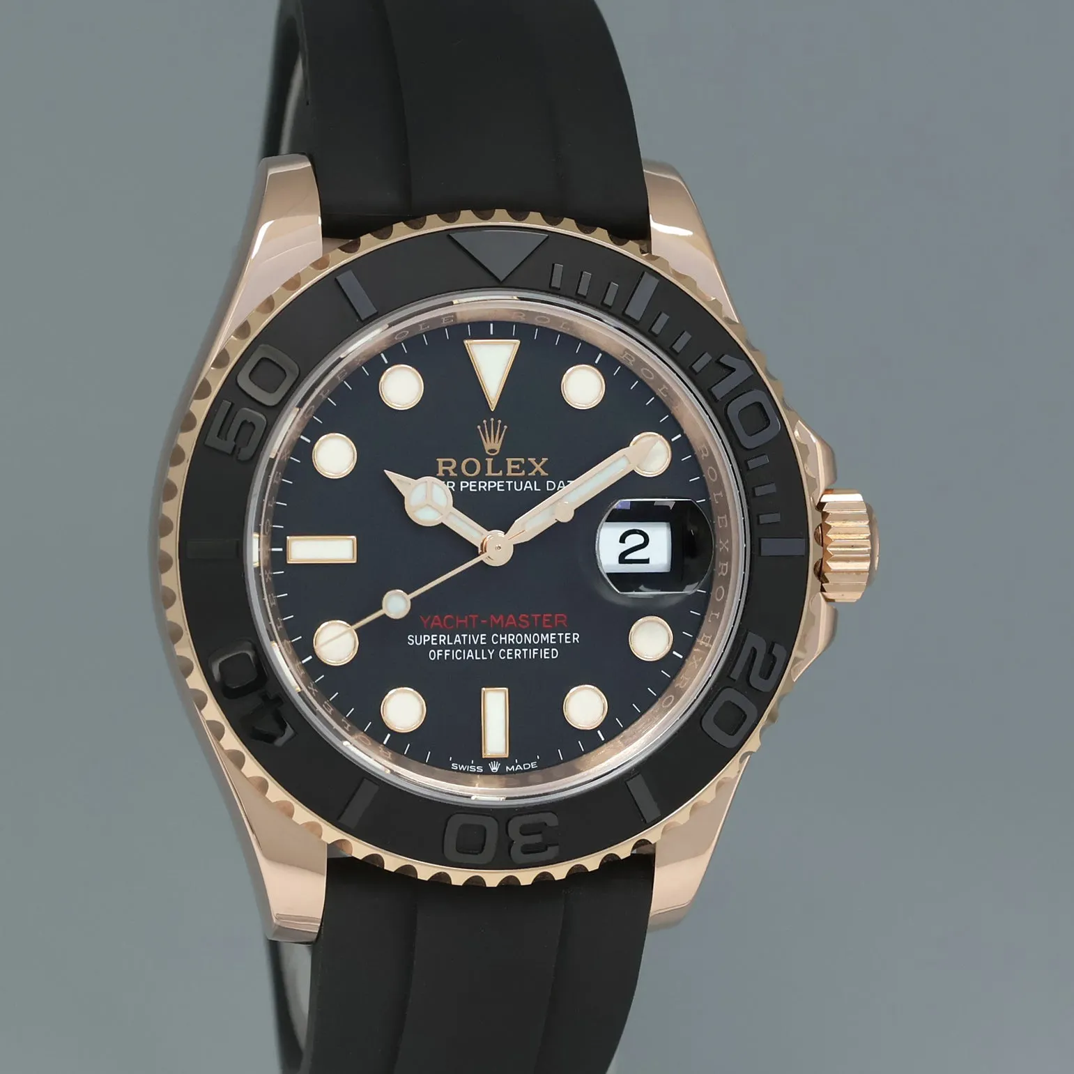 Rolex Yacht-Master 40 126655 40mm Rose gold Black 2