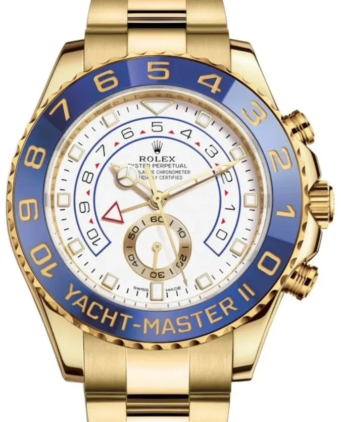 Rolex Yacht-Master II 116688 44mm Yellow gold and 18k yellow gold White