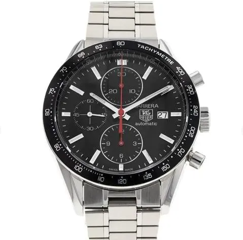 TAG Heuer Carrera CV2014 41mm Stainless steel Black