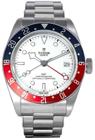 Tudor Black Bay GMT 79830RB 41mm Stainless steel White