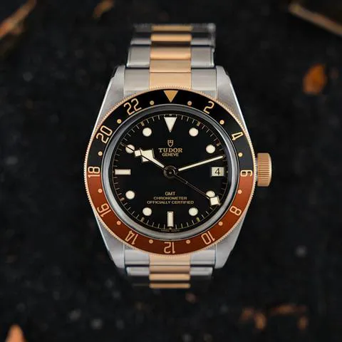 Tudor Black Bay M79833MN-0001 41mm Yellow gold and Stainless steel Black