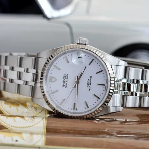 Tudor Prince Date 72034 32mm Stainless steel White