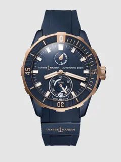 Ulysse Nardin Diver 1185-170-3/BLUE Rose gold and Titanium Blue