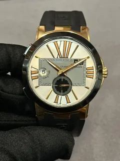 Ulysse Nardin Executive 246-00-3/42 Rose gold Black and Golden