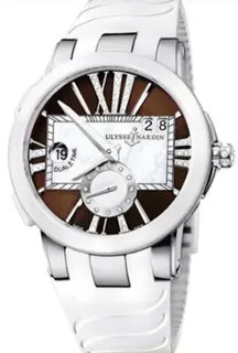 Ulysse Nardin Executive Dual Time Lady 243-10-3/30-05 Stainless steel Brown