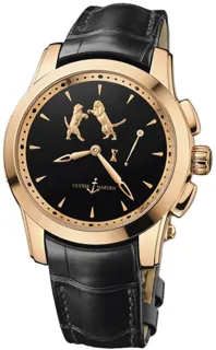 Ulysse Nardin Hourstriker 6106-130/E2-TIGER Rose gold Black