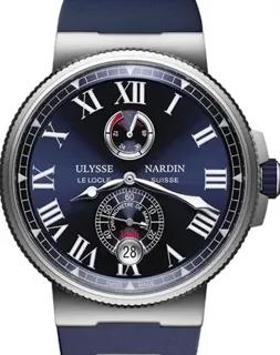 Ulysse Nardin Marine 1183-122-3/43 Stainless steel Blue