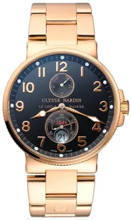 Ulysse Nardin Marine 266-66 41mm Rose gold Black