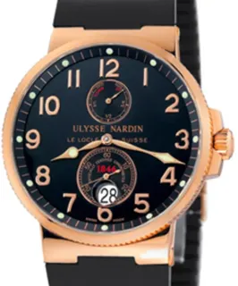 Ulysse Nardin Marine Chronometer 41mm 266-66-3/62 Rose gold Black