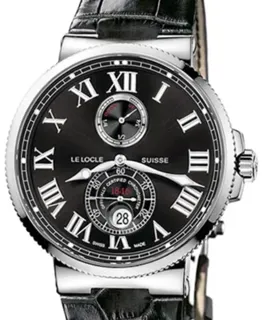 Ulysse Nardin Marine Chronometer 43mm 263-67/42 Stainless steel Black