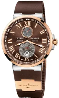 Ulysse Nardin Marine Chronometer 43mm 265-67-3/45 Yellow gold and Stainless steel Brown