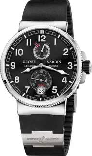 Ulysse Nardin Marine Chronometer Manufacture 1183-126-3/62 Stainless steel Black