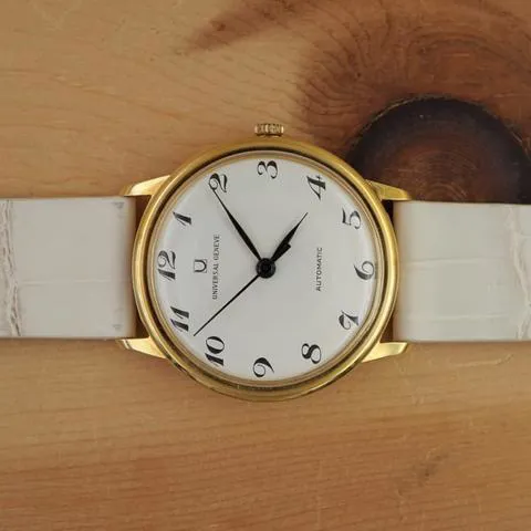 Universal Genève Microtor 13020 33mm Yellow gold White 7