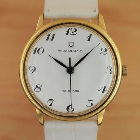 Universal Genève Microtor 13020 33mm Yellow gold White 2