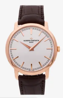 Vacheron Constantin Traditionnelle 43075/000R-9737 41mm Rose gold Silver