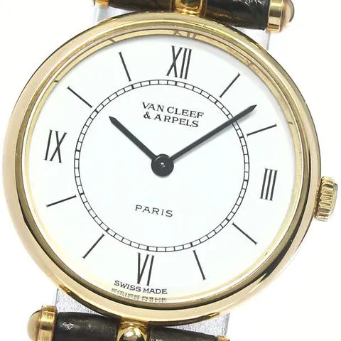 Van Cleef & Arpels 18601 24mm Yellow gold White