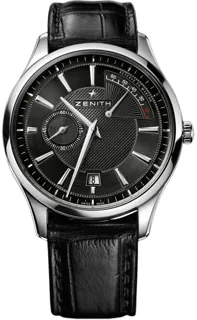 Zenith Captain Power Reserve 03.2120.685/22.C493 Stainless steel Black