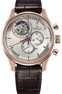 Zenith El Primero Tourbillon 18.2050.4035 Rose gold Silver