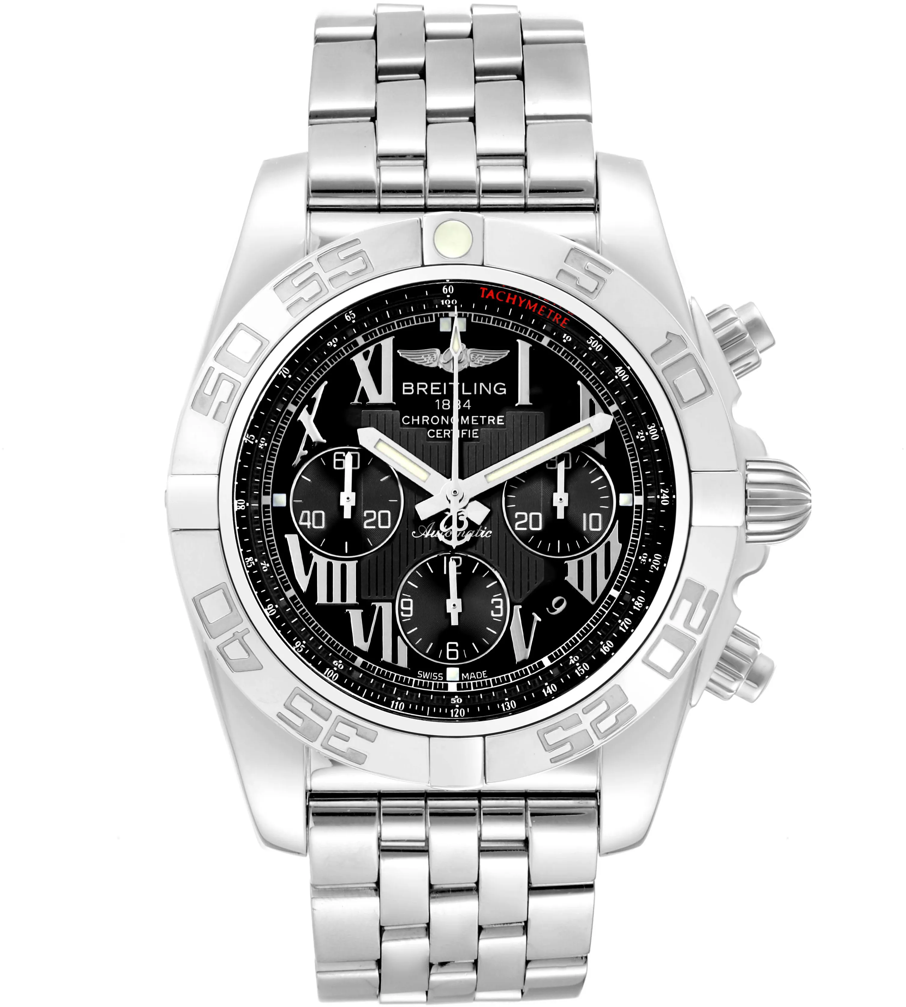 Breitling Chronomat AB0110 43.5mm Stainless steel Black