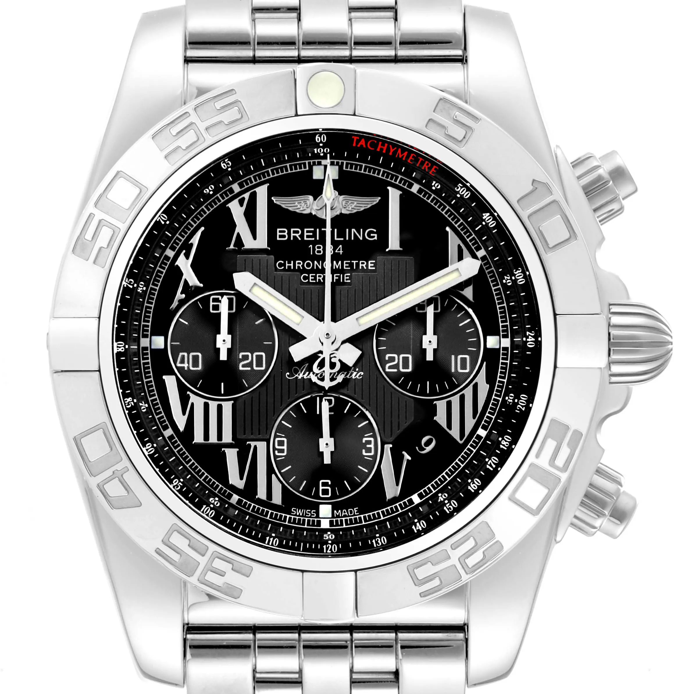 Breitling Chronomat AB0110 43.5mm Stainless steel Black 1