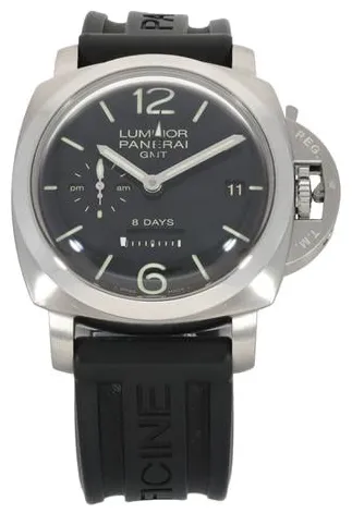 Panerai Luminor 1950 8 Days GMT PAM 00233 44mm Stainless steel Black