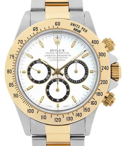 Rolex Daytona 16523 40mm Yellow gold and stainless steel White