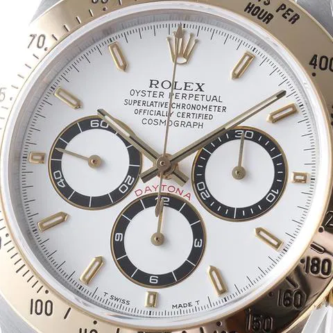 Rolex Daytona 16523 40mm Yellow gold and stainless steel White 5