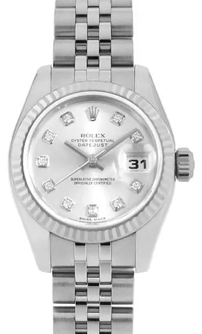 Rolex Lady-Datejust 179174G 26mm Yellow gold and Stainless steel Silver