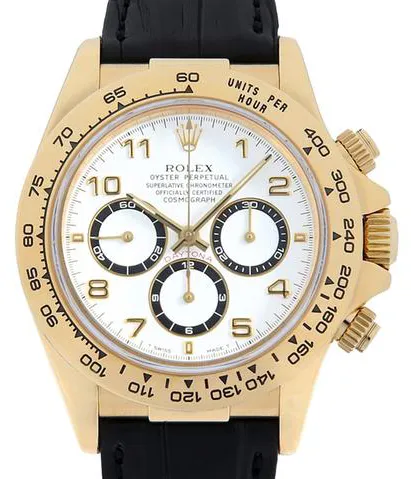 Rolex Daytona 16518 40mm Yellow gold White