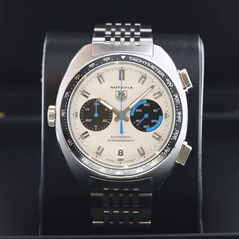 TAG Heuer Autavia CY2110.BA0775 42mm Stainless steel White 1