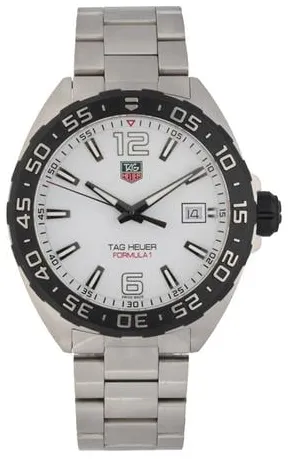 TAG Heuer Formula 1 WAZ1111 41mm Stainless steel White