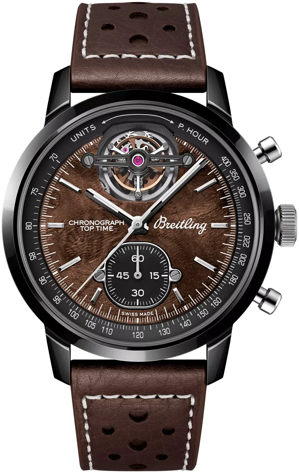 Breitling Top Time SB21252A1Q1X1 44mm Black ceramic Brown