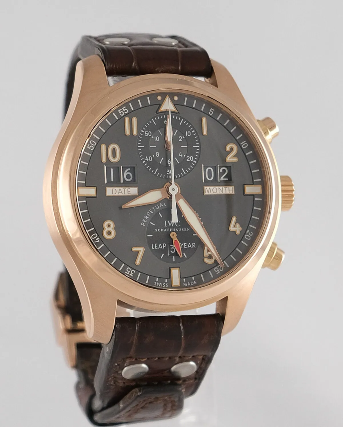 IWC Spitfire 3791 45mm Red gold Gray