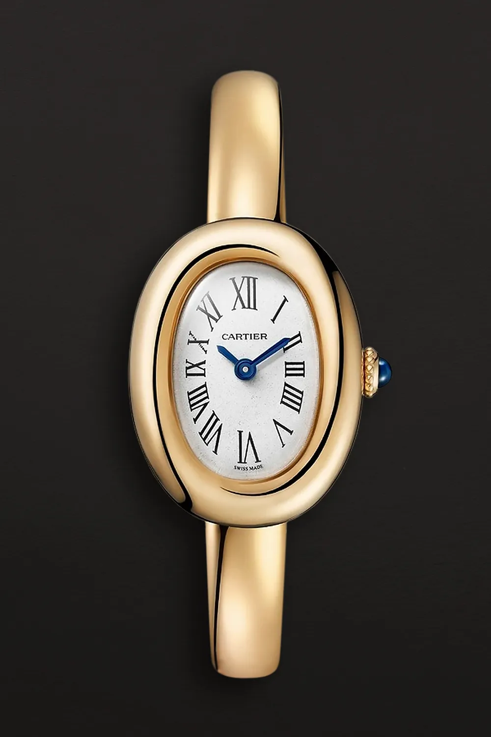 Cartier Baignoire WGBA0021 24.6mm Yellow gold Silvered