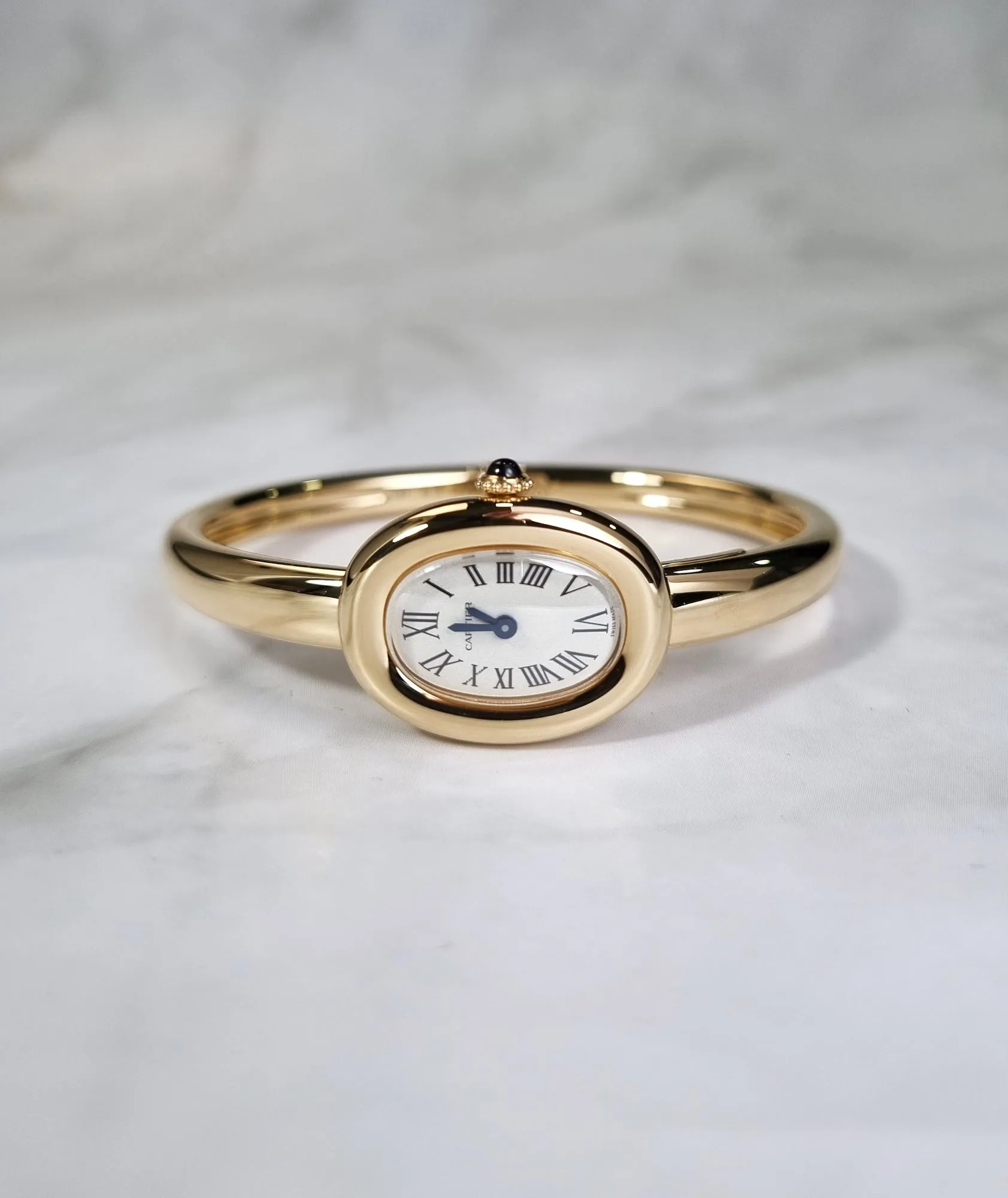 Cartier Baignoire WGBA0021 24.6mm Yellow gold Silvered 2